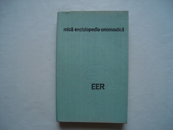 Mica enciclopedie onomastica - Christian Ionescu