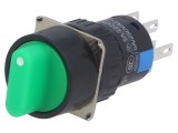 Comutator rotativ 3 poziții, LED verde