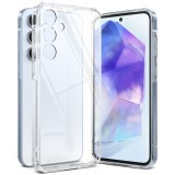 Cumpara ieftin Husa Ringke Fusion Samsung Galaxy A55 5G Transparenta, Protectie Socuri, Certificata MIL STD, Silicon, Carcasa