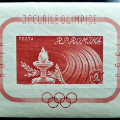 ROMANIA 1960 - Jocurile Olimpice Roma (I) - Colita nedantelata - MNH - LP 496