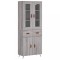 Dulap inalt, gri sonoma, 69,5x34x180 cm, lemn compozit