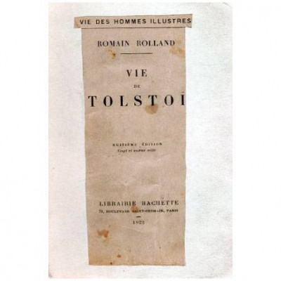 Romain Rolland - Vie de Tolstoi - 103669 foto