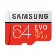 Card Micro SD Samsung EVO Plus MB-MC64G 64 GB Ro?u Alb foto