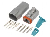 Conector cablu-cablu mufă tată mamă AT PIN: 4 13A