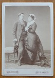 Fotografie pe carton de cabinet, A. D. Reiser, de secol 19, fotografie rara