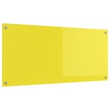 vidaXL Panou de bucătărie Galben 110 x 50 cm sticlă securizată 42001317