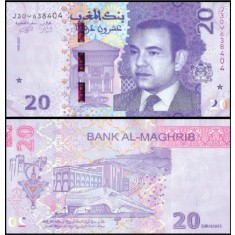Maroc 2023 - 20 dirhams, necirculata