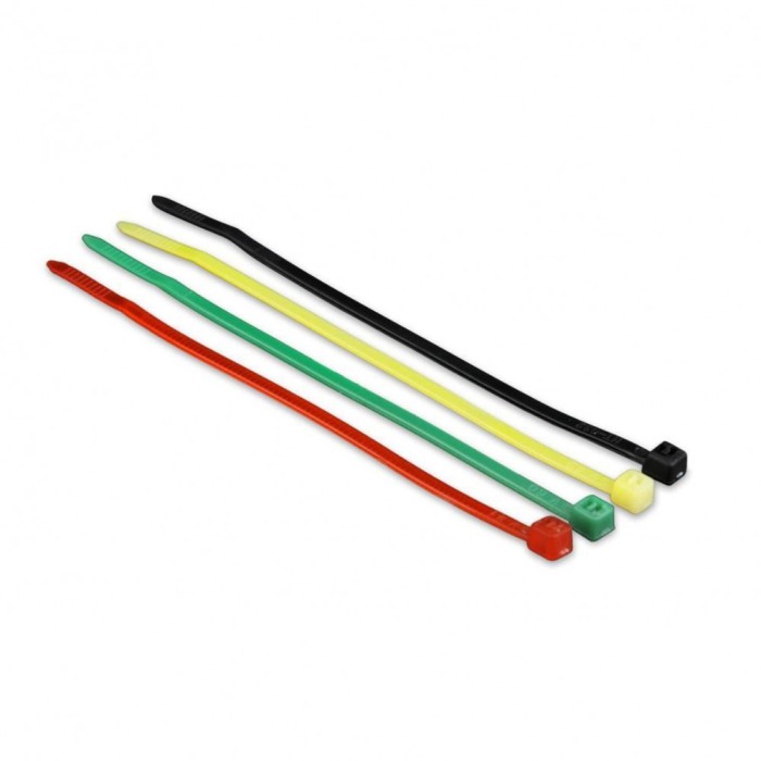 Brida din plastic, Cablexpert, banda zimtata, colier, 2.5x100mm , 4 culori , set 100 bucat Brida din plastic, Cablexpert, banda zimtata, colier, 2.5x100mm , 4 culori , set 100 bucat