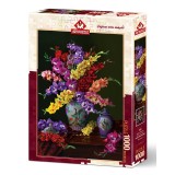 Puzzle 1000 piese - FLOWER AND COLORS, Jad