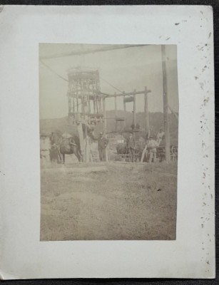 Fotografie pe carton, Vulcana Sursele Salifere, incepeput de secol XX foto