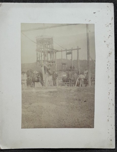 Fotografie pe carton, Vulcana Sursele Salifere, incepeput de secol XX