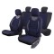 Set Huse Scaun City Albastru Negru Albastru
