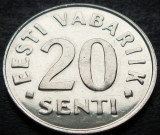 Cumpara ieftin Moneda 20 SENTI - ESTONIA, anul 1999 * cod 4480 = UNC, Europa