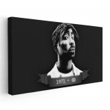 Tablou afis Tupac Shakur 2Pac cantaret rap 2344 Tablou canvas pe panza CU RAMA 40x80 cm