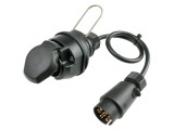 Prelungitor AS SCHWABE H05VV-F 7x1mm&sup2; 12V IP44 13pin soclu 7pin mufă cod 60468