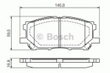 Set placute frana,frana disc LEXUS RX (MHU3, GSU3, MCU3) (2003 - 2008) BOSCH 0 986 494 218