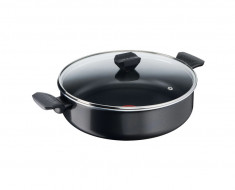 Cratita cu capac Tefal Simply Clean B5677253 28cm 5 litri Aluminiu Negru foto