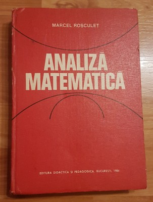 Analiza matematica de Marcel Rosculet foto