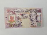 Gibraltar 20 Sterling Pounds 2006 Noua,Rara