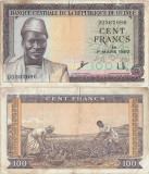 1960 ( 1 III ) , 100 francs ( P-13a ) - Guinea