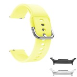 Curea din silicon compatibila cu Samsung Galaxy Watch8 Classic 46mm, Lemon Yellow