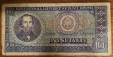 Bancnota 100 Lei 1966 RSR Rom&acirc;nia Circulată - Numismatică Rom&acirc;nească Balcescu