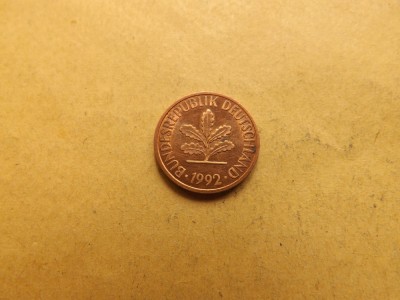 Germania 2 Pfennig 1992 F - MG 2 foto