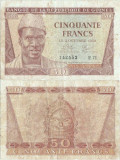 1958 ( 2 X ) , 50 francs ( P-6 ) - Guinea