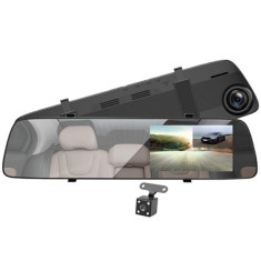 Camera Auto Oglinda iUni Dash A5+, Dual Cam, Display 4.5 inch, Full HD, Night Vision, WDR by Anytek foto