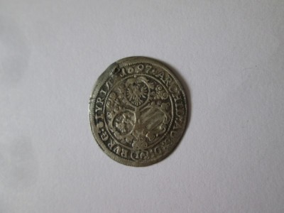Rara! Austria 3 Kreuzer 1697 argint Leopold I moneda gaurita foto