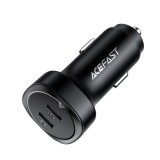 Incarcator pentru masina, 2x type-c, dual pd fast charging, 72w - black, Acefast