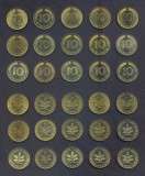 GERMANIA █ RFG █ SET DE MONEDE █ 10 Pfennig █ x15 buc █ 1972-1996 █ KM-108 █ UNC