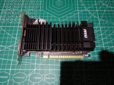 Placa video pci-ex MSI Nvidia 610GT 1Gb ddr3 dvi+vga+hdmi foto