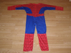 costum carnaval serbare spiderman pentru copii de 4-5-6 ani foto