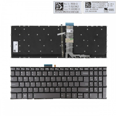 Tastatura Laptop, Lenovo, IdeaPad Slim 3 16ABR8 Type 82XR, iluminata, layout US foto