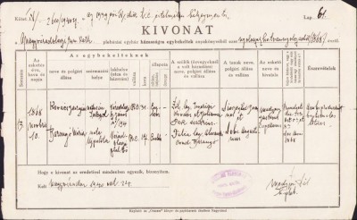 A1210 Extras registru biserică căsătoriți, 1940, Oradea foto