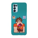 Husa compatibila cu Oppo A72, Viceversa, model Inside brain of Ralph from Ralph break the internet, Silicon, TPU, Transparent, Carcasa