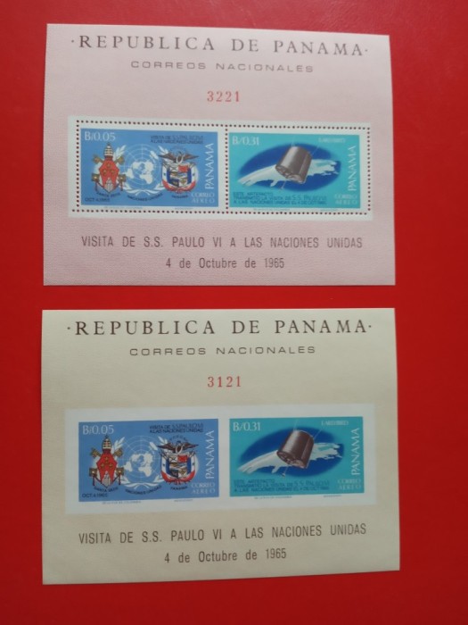 PANAMA, SPACE / BLOCURI PERF./IMPERF. MNH