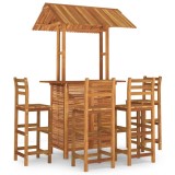 Cumpara ieftin Set mobilier de bar de gradina, 5 piese, lemn masiv de acacia