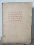 Anuarul Seminarului de Literatura Italiana. Cu Ocazia Implinirii a XX de Ani de Activitate