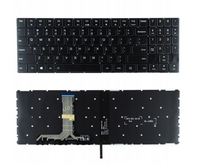 Tastatura laptop Lenovo Y520-15IKBN Y520-15IKBA neagra iluminata US foto