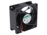 Ventilator axial DC 24V 60x60x25mm, 32,78m3/h, 22dBA - SUNON