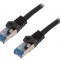 Patch cord S/FTP Cat6a negru 3m