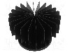 Radiator presat, aluminiu, neagra, FISCHER ELEKTRONIK - SK LED R 80 SA foto