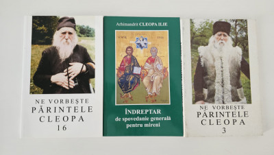 Religie Arhimandrit Cleopa Ilie trei volume foto