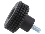 Buton de Reglare Negru &Oslash;31mm M5 10mm H24mm