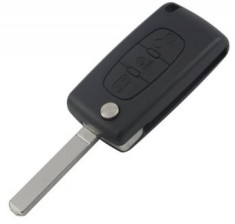 Carcasa cheie cu 3 butoane Topautochei&reg; pentru Citroen C2 C3 C4 C5 C6 C8