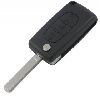 Carcasa cheie cu 3 butoane Topautochei&amp;reg; pentru Citroen C2 C3 C4 C5 C6 C8 foto