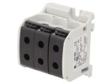 Conector Șine 50mm2 cu 6 Borne Negru