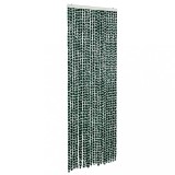 Cumpara ieftin Perdea pentru insecte, verde si alb, 90x200 cm, chenille